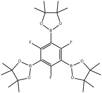 2,2',2' - (2,4,6-三氟苯基-1,3,5-三基)三(4,4,5,5-四甲基-1,3,2-二氧硼戊烷) 结构式