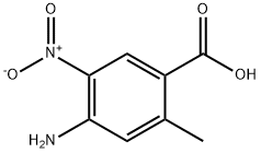 4-氨基-2-甲基-5-硝基苯甲酸 结构式