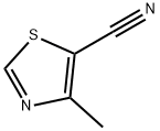 4-甲基-1,3-噻唑-5-甲腈 结构式