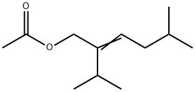 2-isopropyl-5-methylhex-2-enyl acetate 结构式