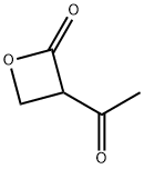 2-Oxetanone, 3-acetyl- (9CI) 结构式