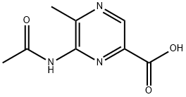 Pyrazinecarboxylic acid, 6-(acetylamino)-5-methyl- (9CI) 结构式