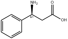 (S)-3-氨基-3-苯基丙酸 结构式