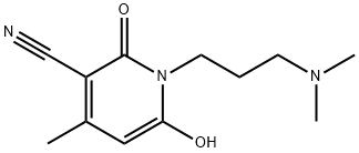 1-[3-(二甲氨基)丙基]-6-羟基-4-甲基-2-氧代-1,2-二氢吡啶-3-甲腈 结构式