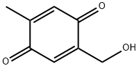 2-(羟甲基)-5-甲基环己三烯-2,5-二烯-1,4-二酮 结构式