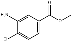 3-氨基-4-氯苯甲酸甲酯 结构式