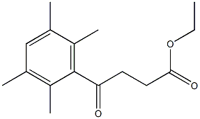 ETHYL 4-(2,3,5,6-TETRAMETHYLPHENYL)-4-OXOBUTANOATE 结构式