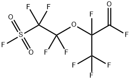 2,3,3,3-四氟-2-[1,1,2,2-四氟-2-(氟磺酰基)乙氧基]丙酰氟 结构式