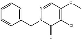 2-苄基-4-氯-5-甲氧基哒嗪-3(2H)-酮 结构式