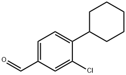 3-CHLORO-4-CYCLOHEXYL-BENZALDEHYDE 结构式