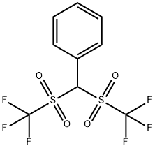 [bis[(trifluoromethyl)sulphonyl]methyl]benzene 结构式