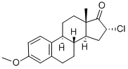 16-alpha-chloro-3-methoxyoestra-1,3,5(10)-trien-17-one 结构式