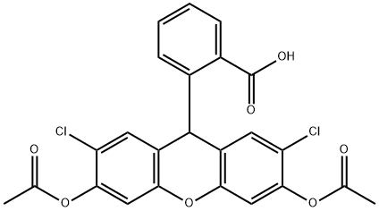 2',7'-二氯荧光素二乙酸酯 结构式