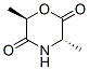 2,5-Morpholinedione,3,6-dimethyl-,(3S,6R)-(9CI) 结构式