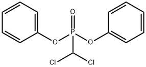 dichloromethyl O,O-diphenyl phosphonate 结构式