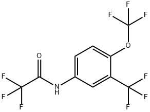 [2,2,2-TRIFLUORO-1-(4-TRIFLUOROMETHOXY-3-TRIFLUOROMETHYL-PHENYLAMINO)]ETHANOL 结构式