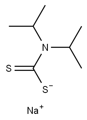 Carbamodithioic acid, bis(1-methylethyl)-, sodium salt 结构式