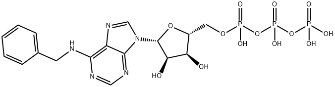 N-BENZYLADENOSINE TRIPHOSPHATE, TRIETHYLAMMONIUM SALT 结构式