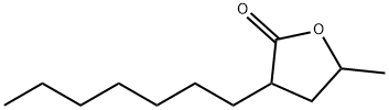3-庚基二氢-5-甲基-2(3H)-呋喃酮 结构式