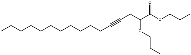 2-Propoxy-4-hexadecynoic acid propyl ester 结构式