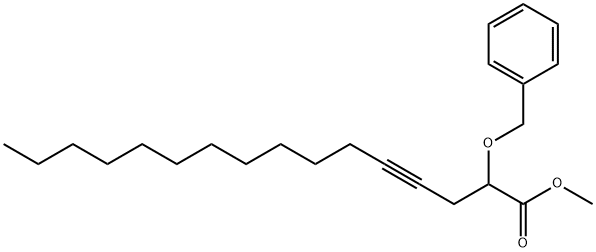 2-(Benzyloxy)-4-hexadecynoic acid methyl ester 结构式