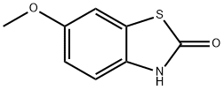 6-甲氧基-2(3H)-苯并噻唑酮 结构式