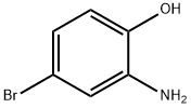 2-氨基-4-溴苯酚 结构式