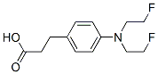 3-[4-(bis(2-fluoroethyl)amino)phenyl]propanoic acid 结构式