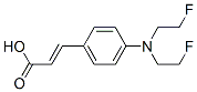 3-[p-[Bis(2-fluoroethyl)amino]phenyl]propenoic acid 结构式