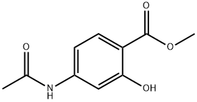 对乙酰氨基水杨酸甲酯 结构式