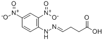 4-(2,4-DINITROPHENYLHYDRAZONO)-BUTANOIC ACID 结构式