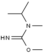 Carbamimidic acid, N-methyl-N-(1-methylethyl)-, methyl ester (9CI) 结构式
