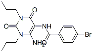 Benzamide,  N-(6-amino-1,2,3,4-tetrahydro-2,4-dioxo-1,3-dipropyl-5-pyrimidinyl)-4-bromo- 结构式