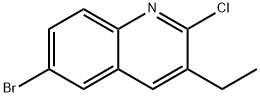 6-溴-2-氯-3-乙基喹啉 结构式