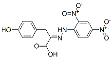 2-[2-(2,4-Dinitrophenyl)hydrazono]-3-(4-hydroxyphenyl)propionic acid 结构式