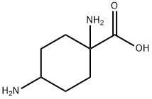 1,4-diaMinocyclohexane-1-carboxylic acid 结构式