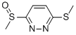 3-METHANESULFINYL-6-METHYLSULFANYL-PYRIDAZINE 结构式