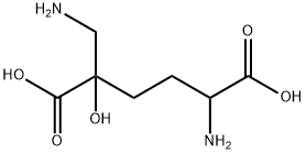 5-Amino-2-(aminomethyl)-2-hydroxyhexanedioic acid 结构式