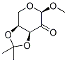 Methyl 3,4-O-Isopropylidene-β-L-erythro-pentopyranosid-2-ulose 结构式