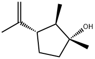 1,2-dimethyl-3-prop-1-en-2-yl-cyclopentan-1-ol 结构式