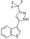 5-(BENZO-[B]-THIOPHEN-3-YL)-3-(TRIFLUOROMETHYL)PYRAZOLE 结构式