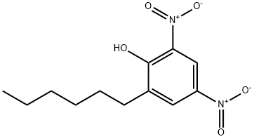 2-hexyl-4,6-dinitrophenol  结构式
