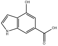 4-羟基-6-羧基吲哚 结构式