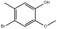 2-Methoxy-4-bromo-5-methylphenol 结构式