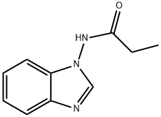 Propanamide, N-1H-benzimidazol-1-yl- (9CI) 结构式