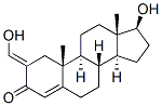 17beta-hydroxy-2-(hydroxymethylene)androst-4-ene-3-one 结构式