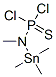 [Methyl(trimethylstannyl)amino]dichlorophosphine sulfide 结构式