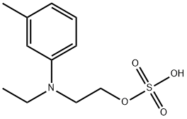 Sulfuric acid hydrogen 2-[ethyl(3-methylphenyl)amino]ethyl ester 结构式