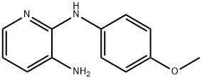 2-N-(4-甲氧基苯基)吡啶-2,3-二胺 结构式