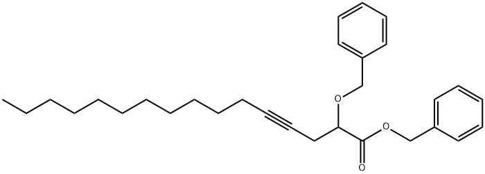 2-(Benzyloxy)-4-hexadecynoic acid benzyl ester 结构式